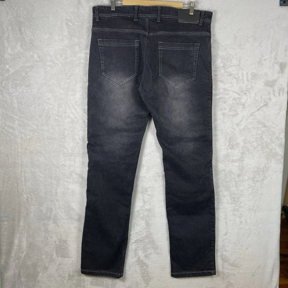 Street & Steel Oakland Jeans Mens 36x32 Black Lined Padded Motorcycle Gear